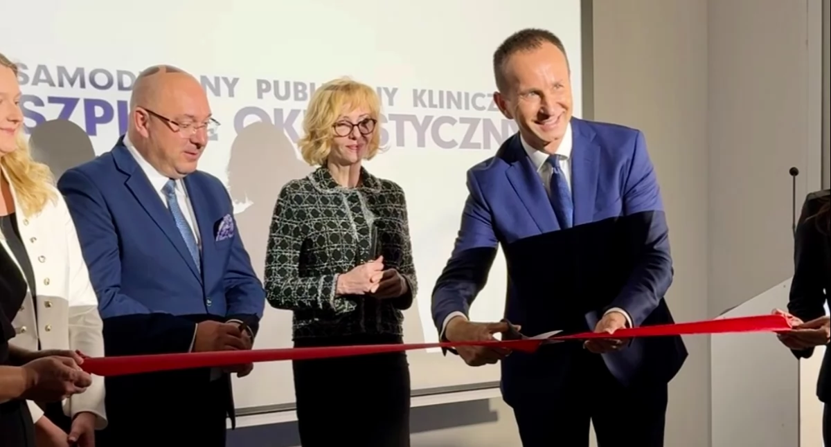 Oficjalne otwarcie szpitala okulistycznego w Warszawie po rozbudowie i modernizacji