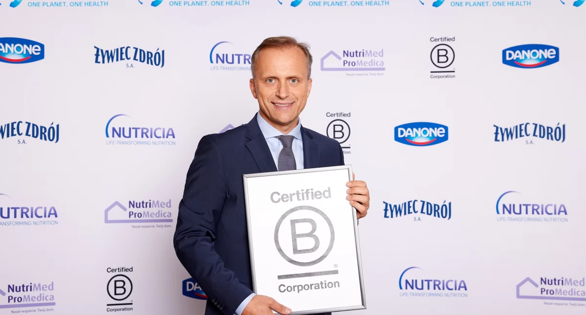 Producent preparatów żywienia medycznego Nutricia Polska z certifikatem B Corp
