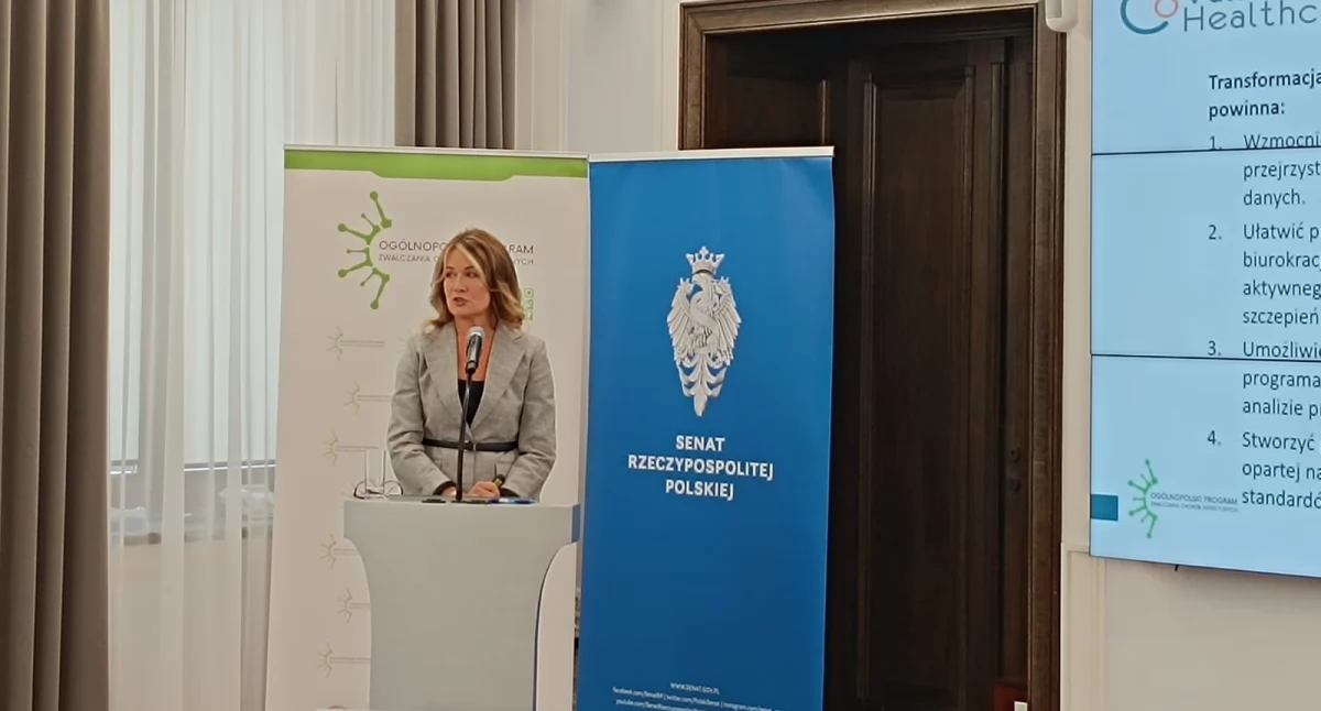 W Senacie, dr n. ekon. M. Gałązka-Sobotka o nowej architekturze szczepień: „Budujmy system wiarygodny, któremu sami ufamy. Ma być fundamentem bezpieczeństwa państwa” 