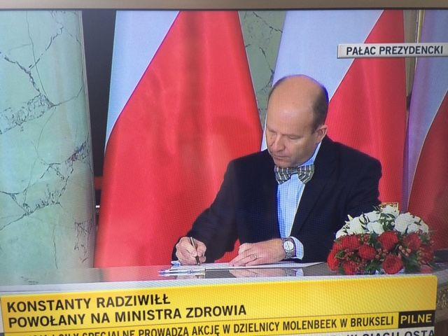 Prezydent Andrzej Duda powołał Konstantego Radziwiłła na stanowisko Ministra Zdrowia