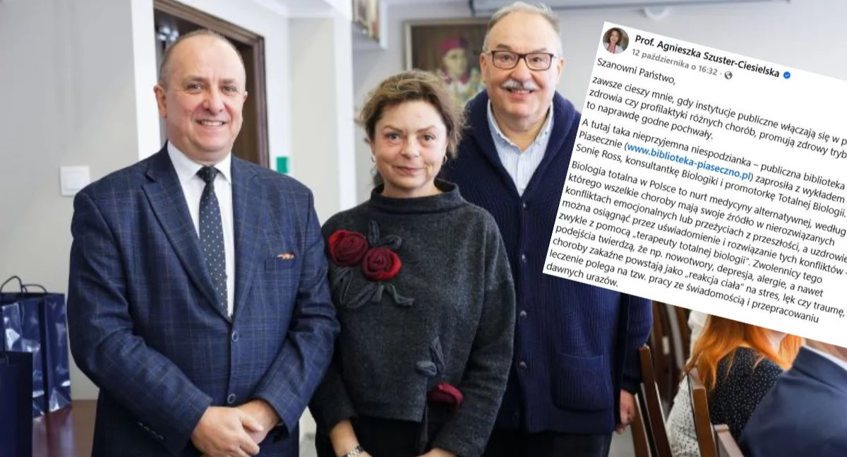 Sukces prof. Szuster-Ciesielskiej. Biblioteka odwołuje spotkanie z „ekspertką”, która uważa, że przyczyną raka piersi jest obniżenie poczucia własnej wartości