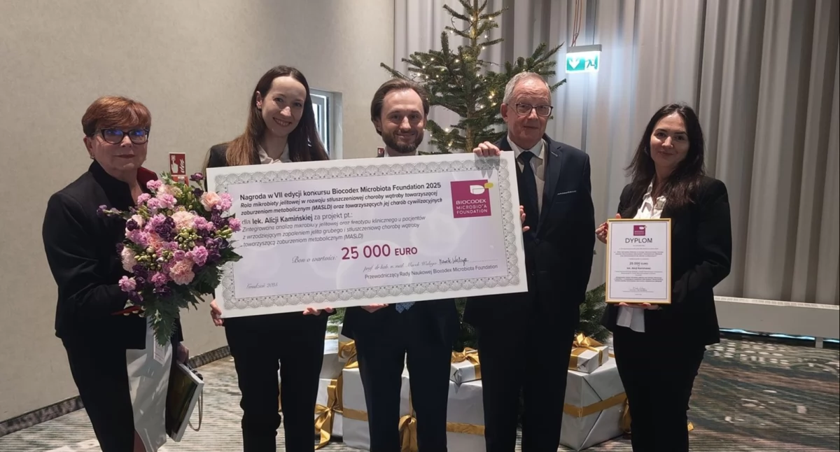 25 tys. euro na badania nad mikrobiotą jelitową. Grant trafił do lek. Alicji Kamińskiej