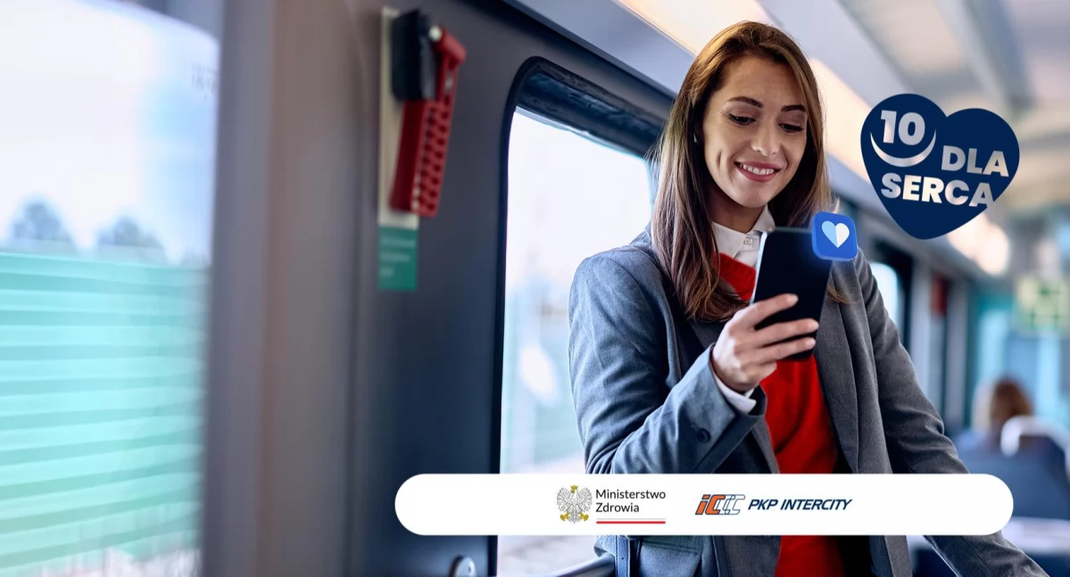 Walentynki pod znakiem zdrowia serca. PKP Intercity i MZ ruszają z ogólnopolską akcją