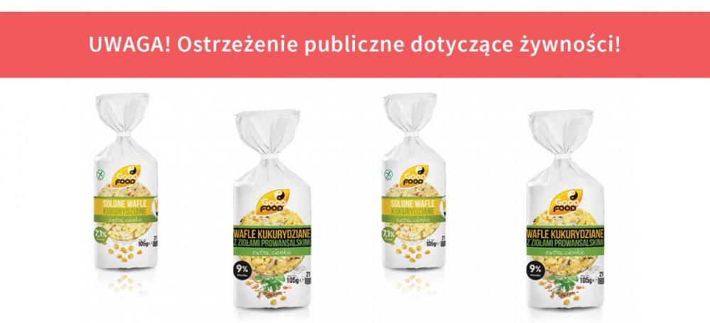 GIS: Szkodliwe toksyny w waflach kukurydzianych popularnego producenta