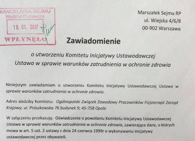 Obywatelski projekt płac minimalnych w ochronie zdrowia już w Sejmie