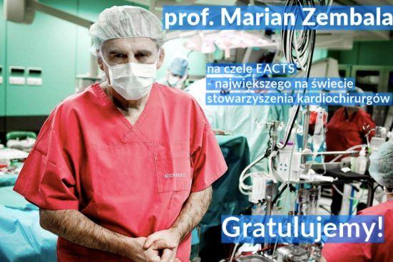 Prof. Zembala szefem Europejskiego Towarzystwa Kardiochirurgów