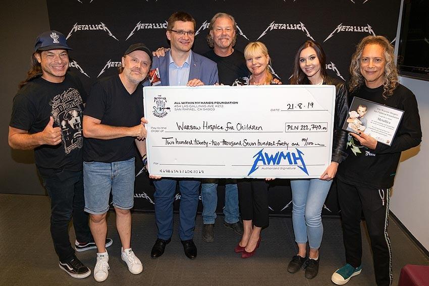 Metallica przekazała ponad 200 tys. zł na Warszawskie Hospicjum dla Dzieci