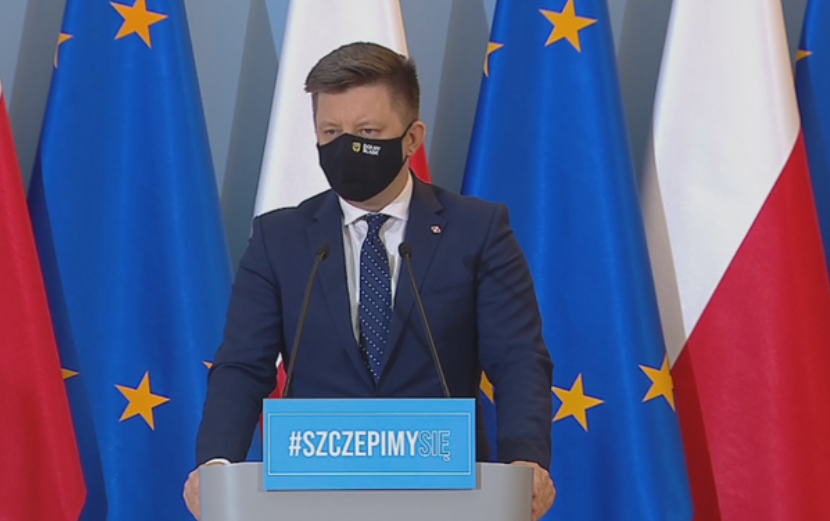 M.Dworczyk: mniejsze zainteresowanie rejestracją na szczepienia