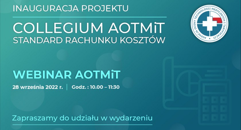 Zaproszenie na webinar: Collegium AOTMiT – Standard Rachunku Kosztów