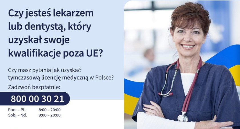 Infolinia dla lekarzy spoza Unii 