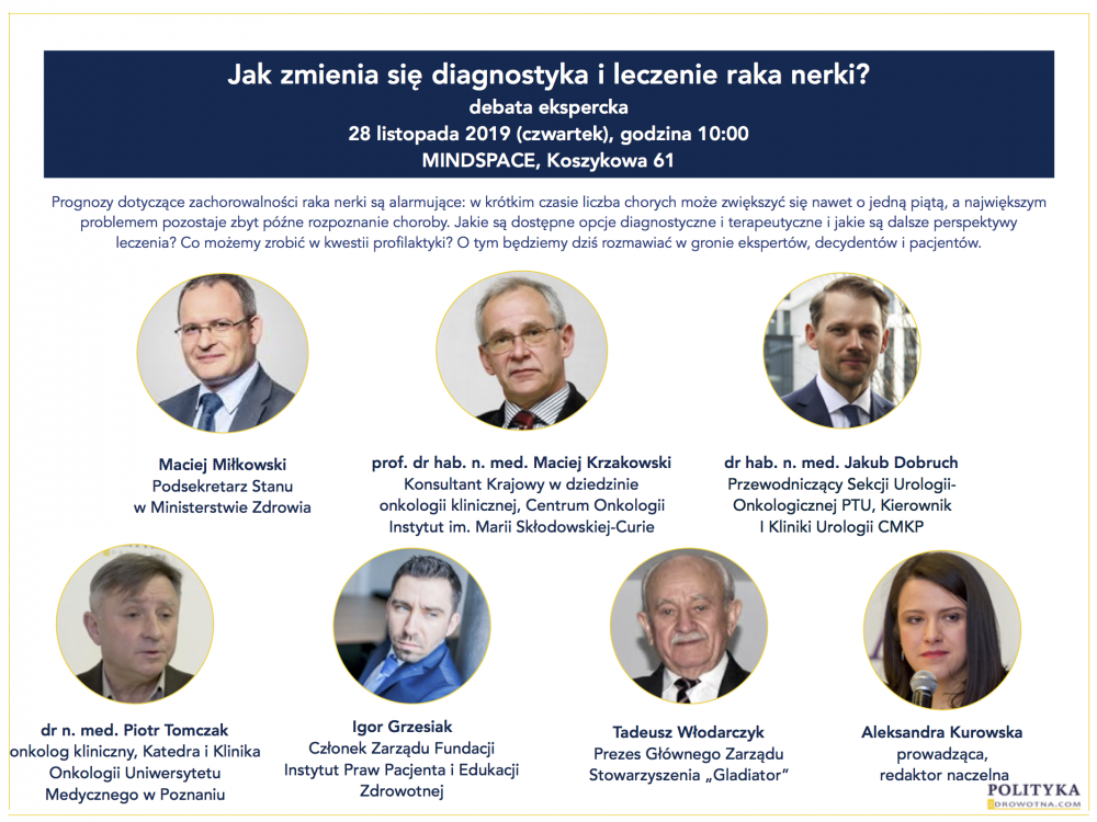 28.11 Debata PZ: Jak zmienia się diagnostyka i leczenie raka nerki?