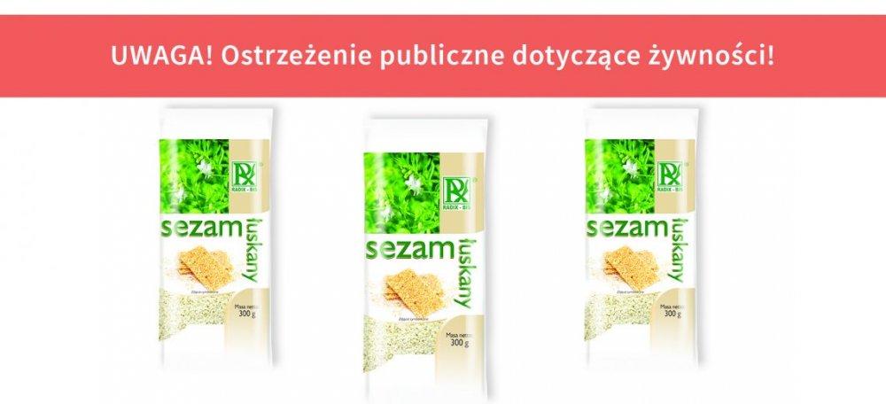GIS: Wykryto pałeczki Salmonelli w produkcie sezam łuskany