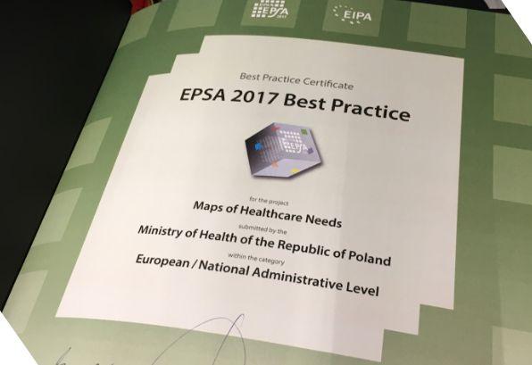Projekt map potrzeb zdrowotnych doceniony w Europie