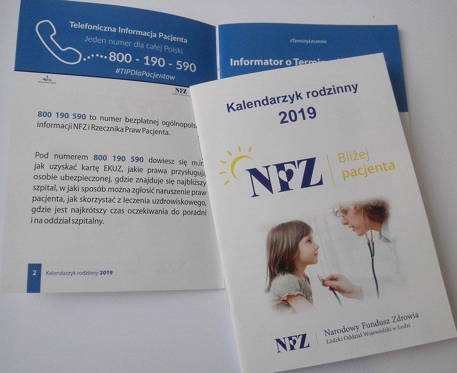 Kalendarzyk od  NFZ. Nie małżeński, a rodzinny