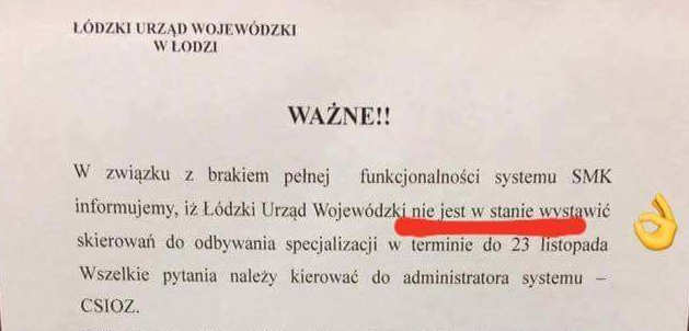 Lekarze bez skierowań na rezydentury. Winny system IT?