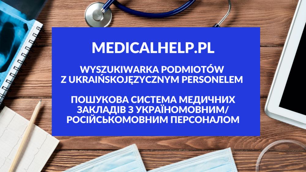 Wyszukiwarka placówek medycznych z ukraińskojęzycznym personelem