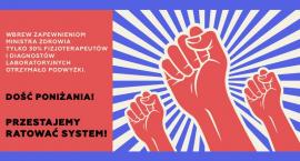 Protest fizjoterapeutów i diagnostów. Dziś spotkanie z MZ