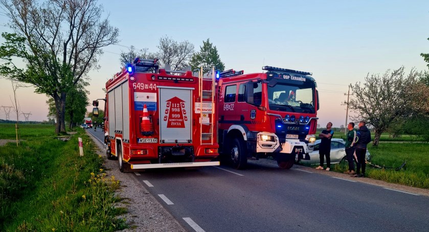 Dwa dachowania na drogach powiatu sokołowskiego