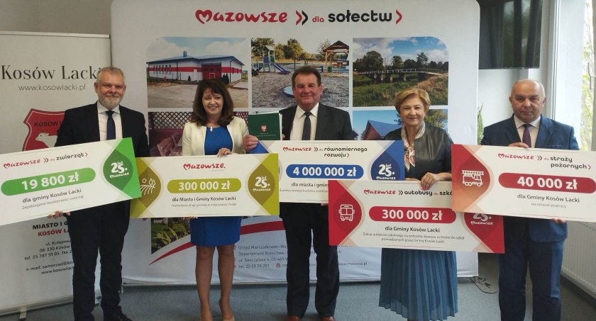 Pieniądze Sejmiku Mazowsza dla samorządów z powiatu sokołowskiego