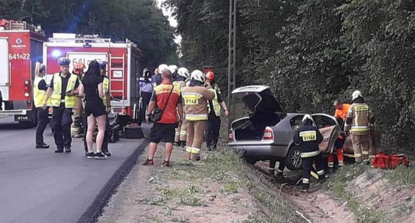 Dwie skody zderzyły się w Lesie Przeździeckim