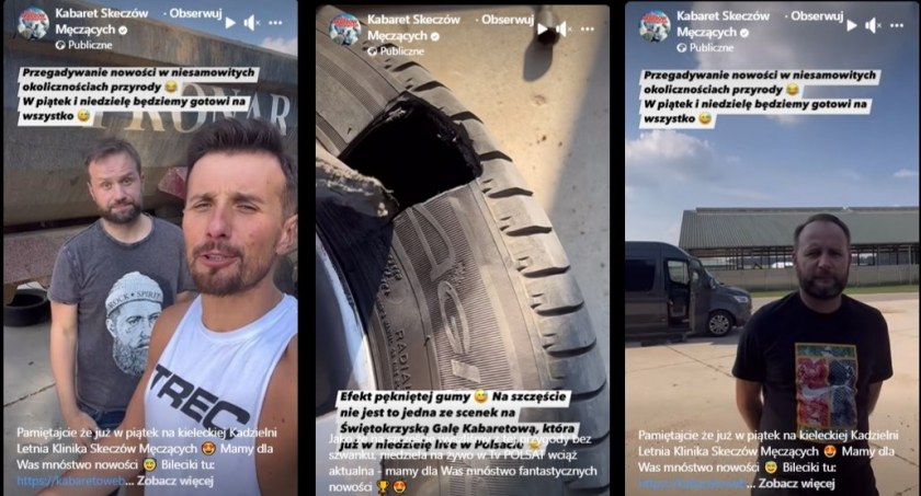Kabaret Skeczów Męczących miał przymusowy postój w Kudelczynie