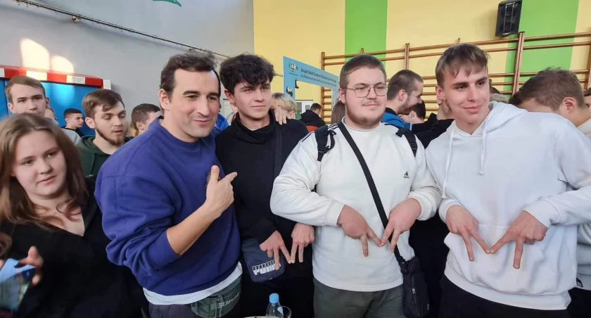 Michał „Misiek” Koterski na spotkaniu w sokołowskim „Rolniku”
