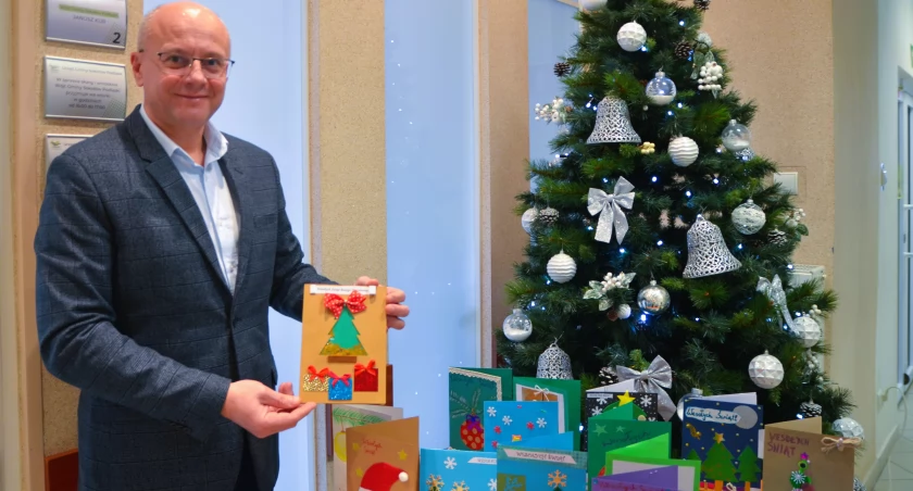Projekt Bartka wygrał gminny konkurs i będzie oficjalną kartką świąteczną