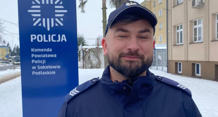 Dzielnicowy z Repek uratował bezdomnego przed zamarznięciem