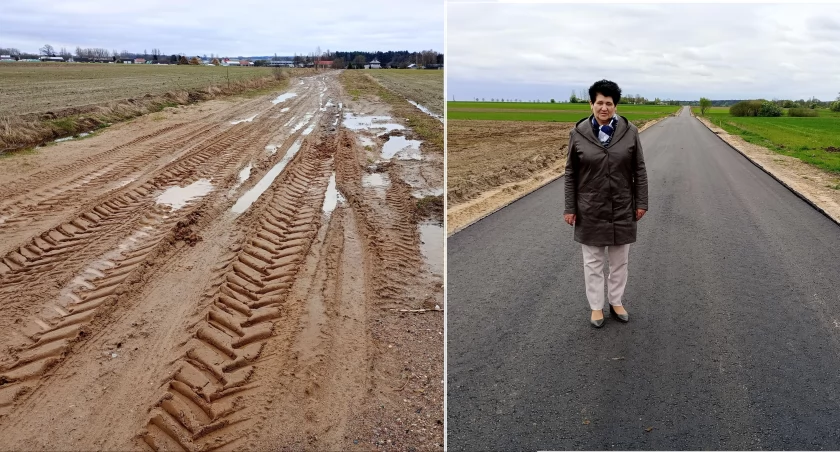 Gmina Sterdyń przejęła tę drogę od powiatu i sama wyremontowała