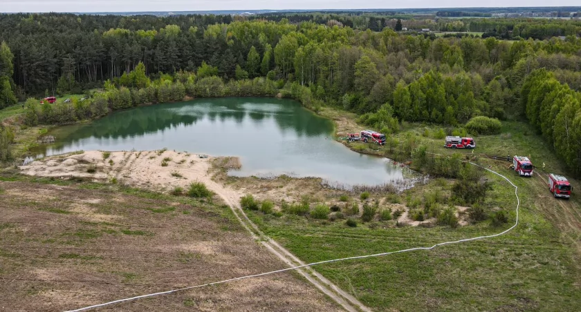 Scenariusz zakładał duży pożar lasu