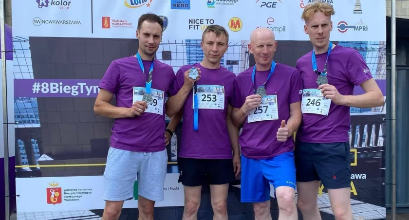 Mieszkańcy gminy Kosów Lacki kolejny raz wbiegli na 30. piętro PKiN
