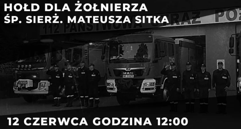W południe strażacy uczczą pamięć zmarłego żołnierza Wojska Polskiego