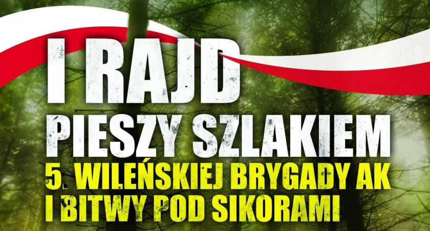 Zaproszenie na rajd. Wyruszą spod pomnika w Sikorach.