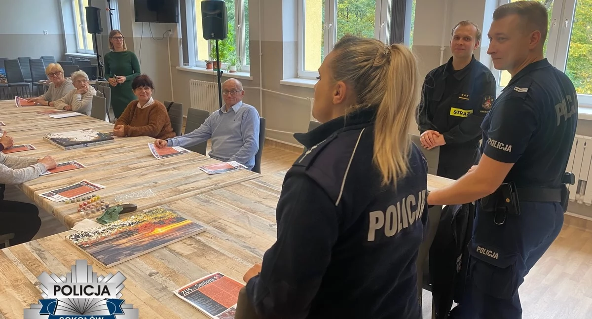 Sokołowscy policjanci w trosce o bezpieczeństwo seniorów