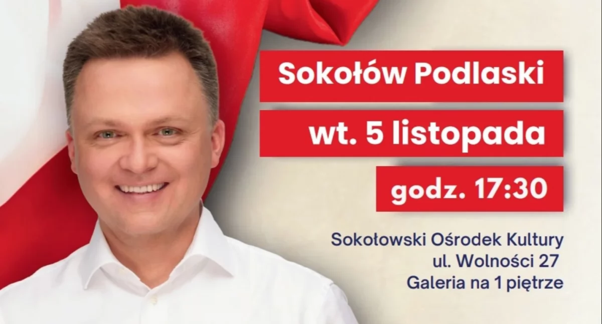 Szymon Hołownia we wtorek przyjedzie do Sokołowa Podlaskiego