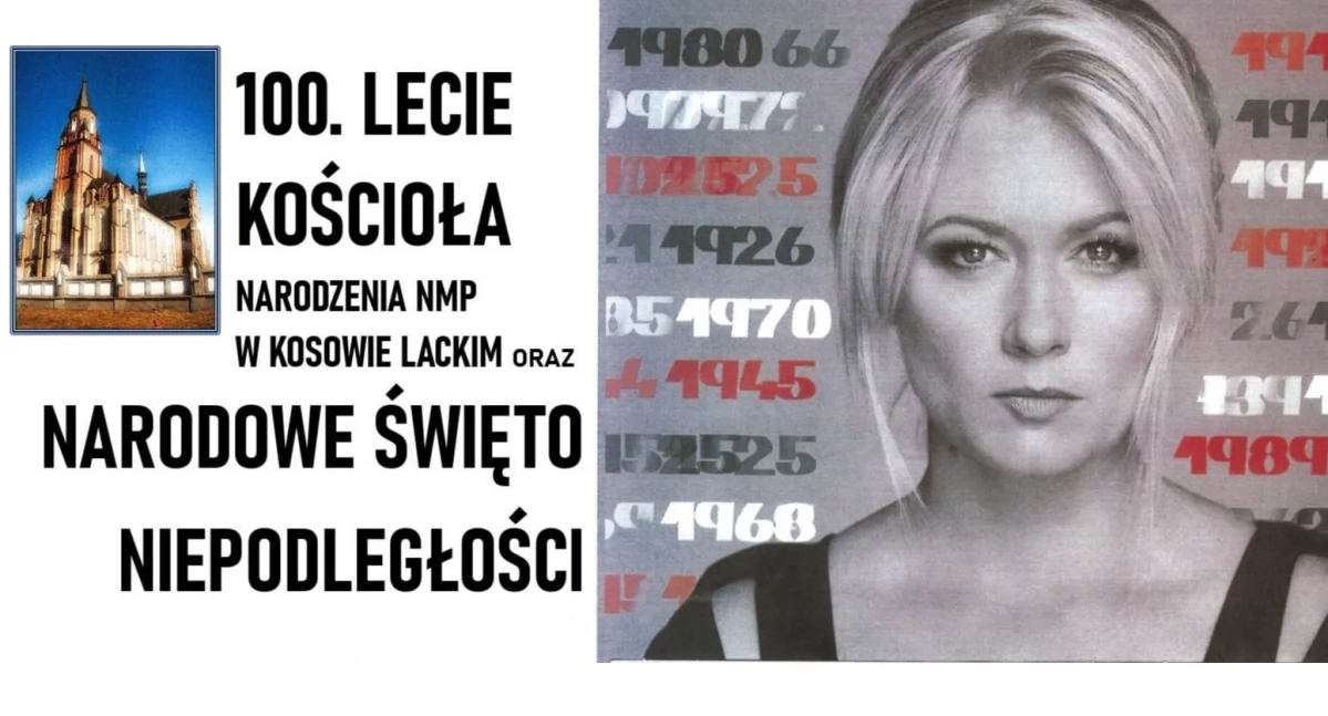 Kosów Lacki: uroczystości patriotyczne, 100-lecie kościoła i koncert Olgi Szomańskiej