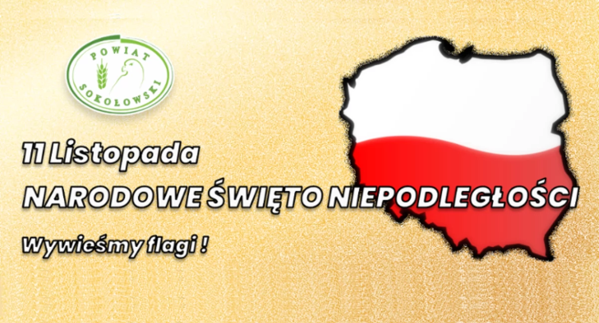 Starosta sokołowski apeluje o wywieszenie flag