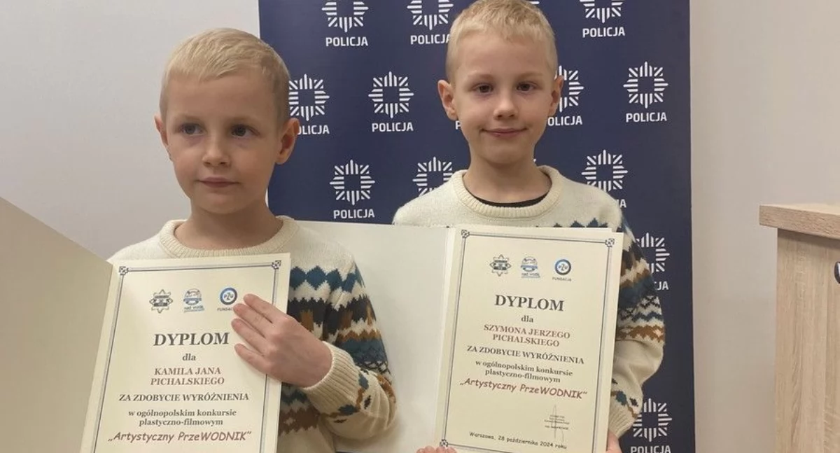 Dwaj bracia z Sokołowa wyróżnieni w ogólnopolskim konkursie policyjnym
