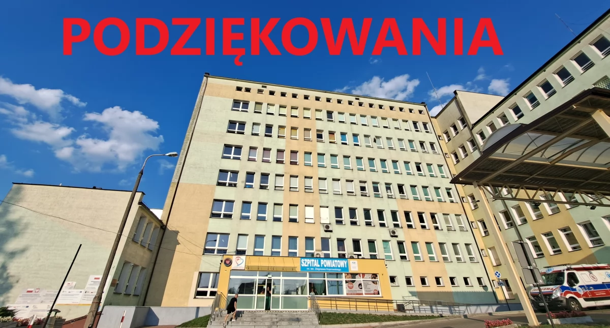 Podziękowania za opiekę w sokołowskim szpitalu
