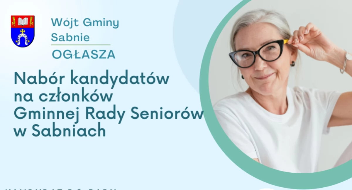 Dołącz do Gminnej Rady Seniorów w Sabniach!