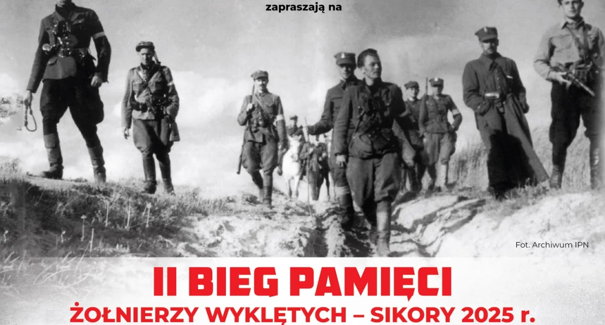 Gmina Bielany. Zaproszenie na bieg upamiętniający żołnierzy niezłomnych w Sikorach.