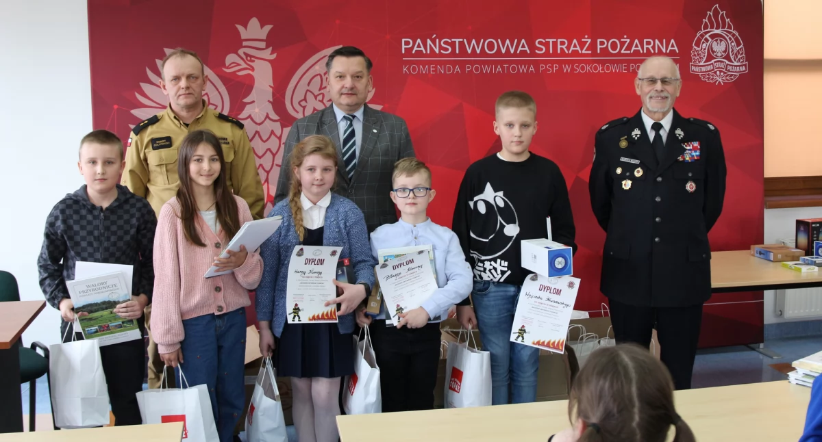 Uczniowie z powiatu rywalizowali w Ogólnopolskim Turnieju Wiedzy Pożarniczej