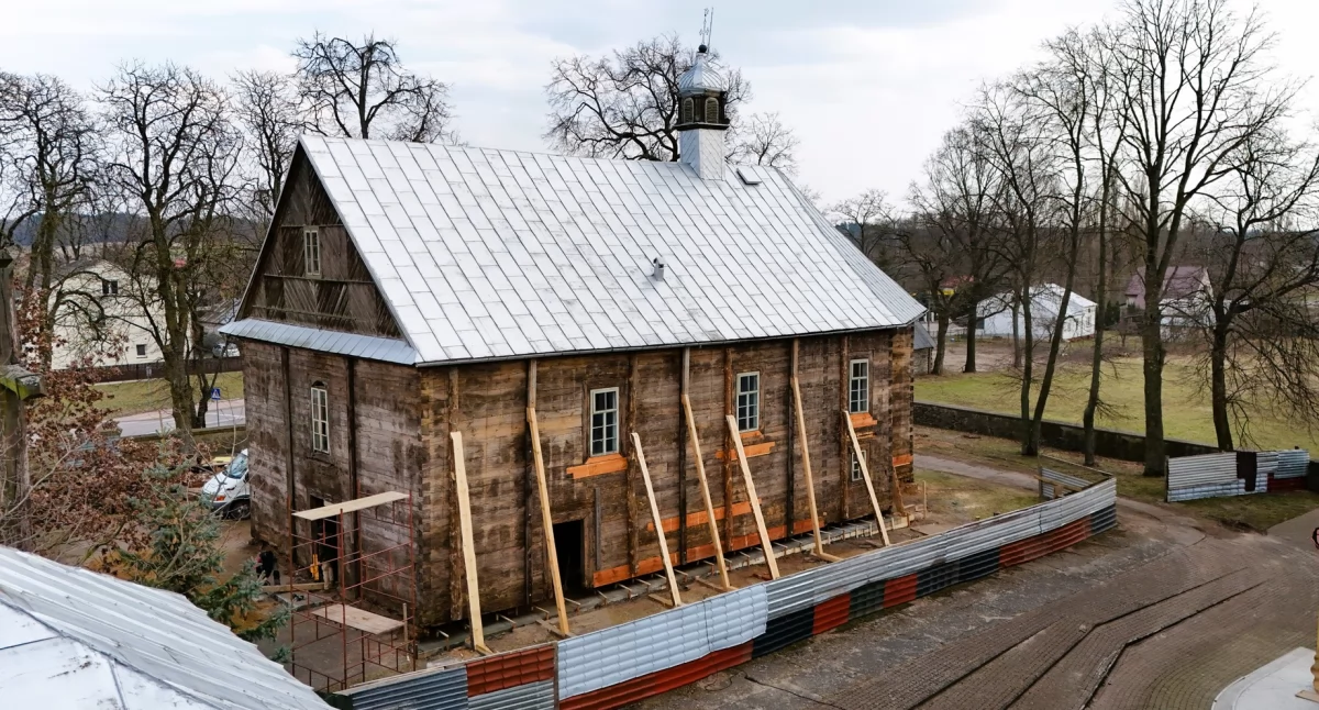 Trwa remont zabytkowego kościoła w Skibniewie