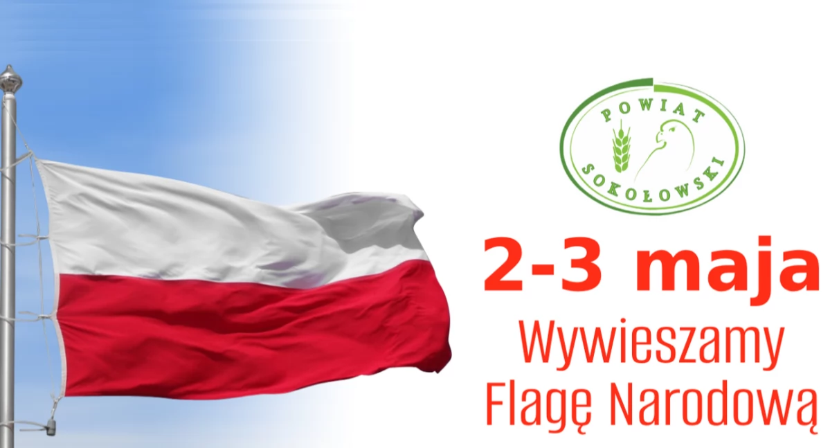 Starosta sokołowski apeluje o wywieszenie flag