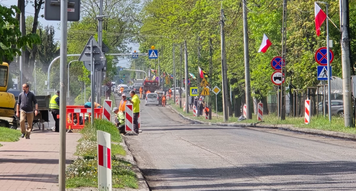Sokołów Podlaski zakorkowany, GDDKiA remontuje ulicę Wolności