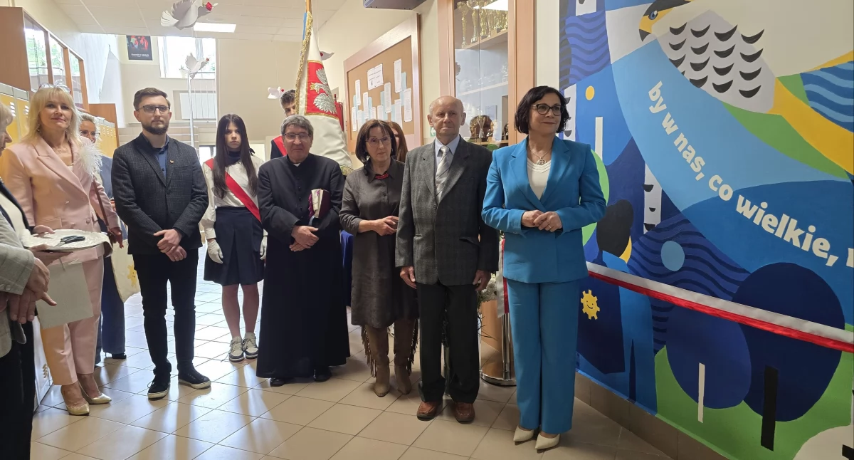 Rajd szlakiem ks. Stanisława Brzóski i mural – tak sokołowska „Czwórka” uczciła swojego patrona.