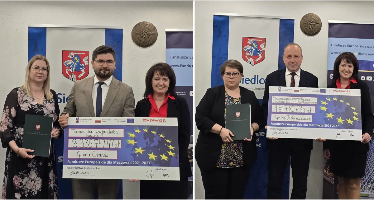 Miliony z UE dla Ceranowa i Jabłonny Lackiej na termomodernizację