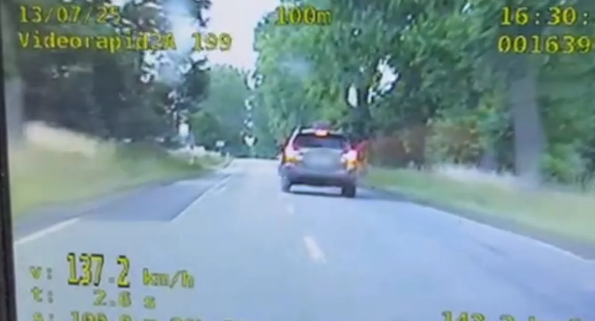 Mieszkaniec powiatu węgrowskiego pędził 137 km/h w Brzozowie!