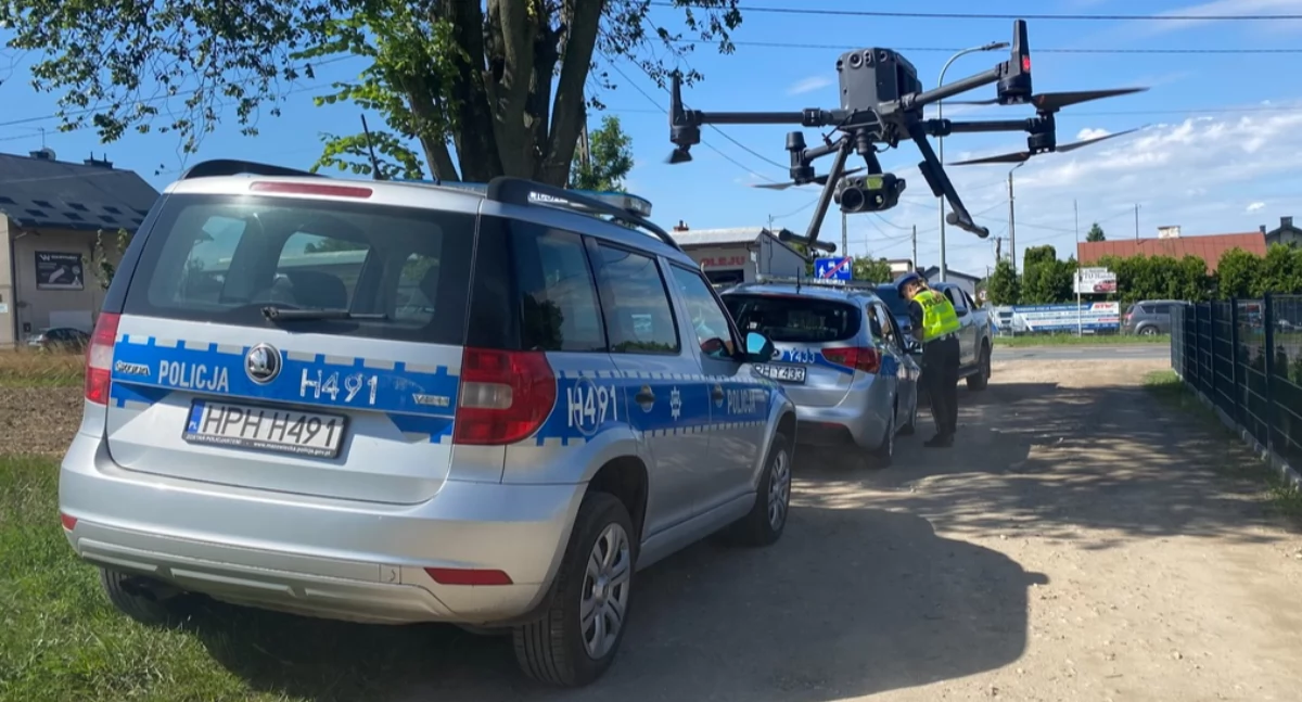 Taki sprzęt patrolował (z nieba) sokołowskie ulice