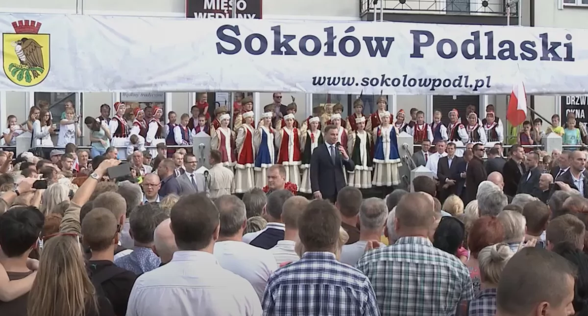 Prezydent Andrzej Duda kończy urzędowanie. Dwa razy odwiedził powiat sokołowski.